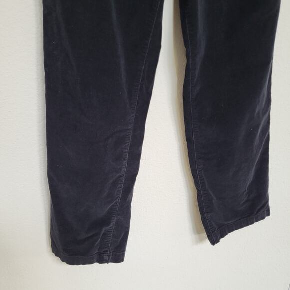 Croft & Barrow Black Corduroy Straight Leg Pants Womens 14 Average Stretch 34x29 - Picture 8 of 10